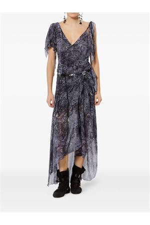 Abito lungo Tylena asimmetrico in seta ISABEL MARANT | RO1080FAD2J05I30FN